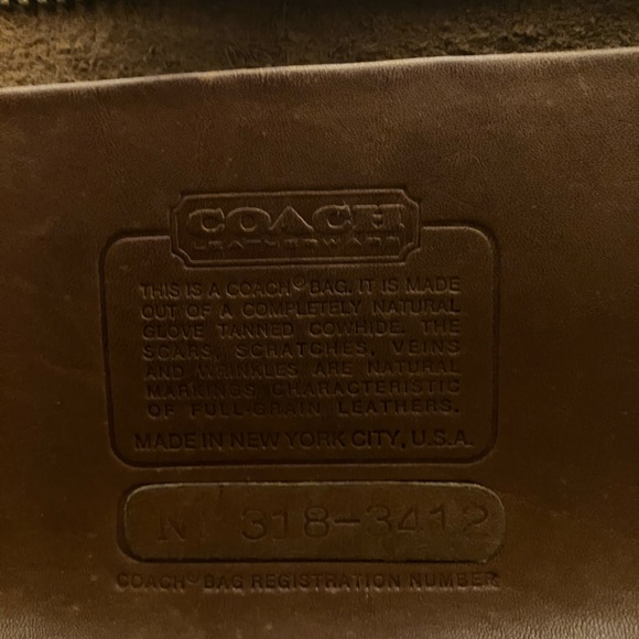 Coach Dark Brown Leather Bag - Picture 2 of 13